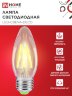 Лампа светодиодная LED-СВЕЧА-deco 5Вт 230В Е27 3000К 450Лм прозрачная IN HOME - Фото 6