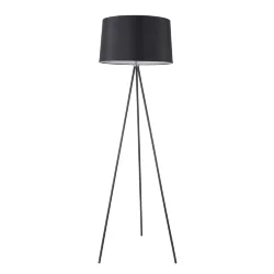 Торшеры выполнены в современном стиле в модной в этом сезоне монохромной цветовой гамме в форме треножников. Арматура изделий – из металла, а абажуры – из ткани. Несмотря на простой дизайн торшеры Bonita могут стать достойным дополнением интерьера кабинет