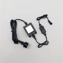 Трансформатор 60W с Выпрямителем для Нитей 24В, до 1000 LED, Провод Черный Каучук, IP65