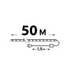 ULD-D50 50M-С08 IP44 WHITE Гирлянда светодиодная Дюралайт, 50м, С контроллером, Белый свет, Провод черный - фото 9
