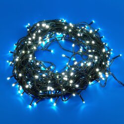 ULD-S5000-500-DGA WHITE IP20 Гирлянда светодиодная, 50м, 500 светодиодов, Белый свет, Провод зеленый