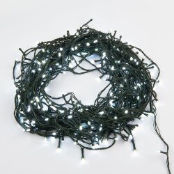 ULD-S5000-500-DGA WHITE IP20 Гирлянда светодиодная, 50м, 500 светодиодов, Белый свет, Провод зеленый