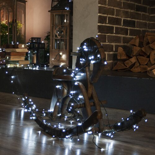 ULD-S5000-500-DGA WHITE IP20 Гирлянда светодиодная, 50м, 500 светодиодов, Белый свет, Провод зеленый - фото 7