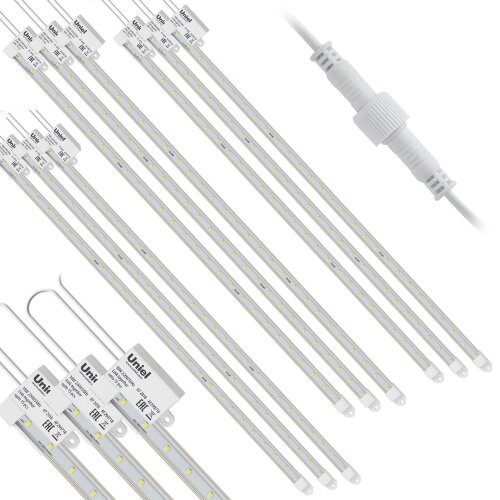ULY-P90-10W-SPFR-K IP65 AC220V CLEAR KIT09 Светильник для растений светодиодный линейный, 600мм, Спектр для фотосинтеза, В составе набора из 9-ти штук, TM Uniel - фото 3