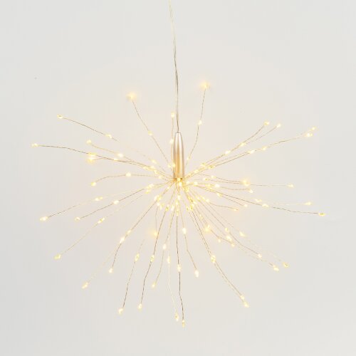 ULD-H3030-150-DTA-3AA-RC WARM WHITE IP20 FIREWORKS Фигура светодиодная Фейерверк на батарейках 3AA не в-к, 30х30см, Подвесная, 120 светодиодов, Теплый белый свет, Пульт ДУ в-к, Провод прозрачный, TM Uniel - фото 3