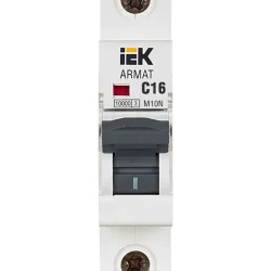 Выключатель автоматический модульный 1п C 16А M10N ARMAT IEK AR-M10N-1-C016
