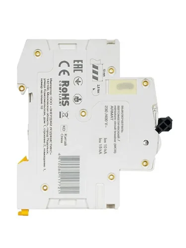 Выключатель автоматический модульный 1п C 16А M10N ARMAT IEK AR-M10N-1-C016 - фото 5