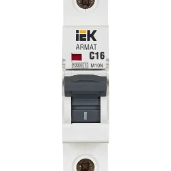 Выключатель автоматический модульный 1п C 16А M10N ARMAT IEK AR-M10N-1-C016