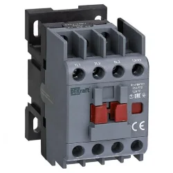Контактор 12А 230В AC АС3 АС4 1НО+1НЗ КМ-102 DEKraft 21910DEK
