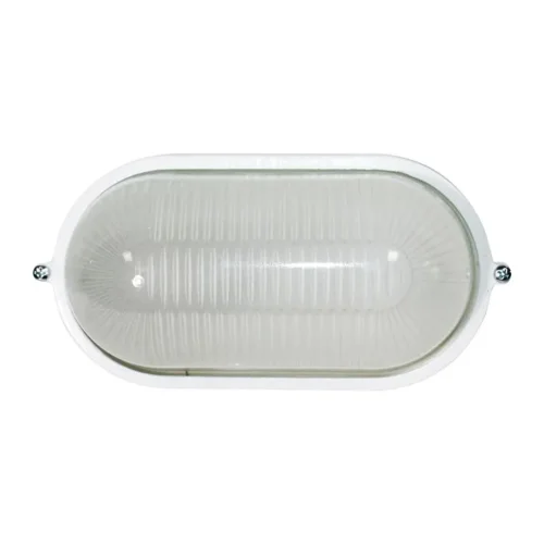 Светильник 'Банник' 1401 НПП 03-60-021 1х60Вт E27 IP65 овал малый корпус бел. Элетех 1005500938 - фото