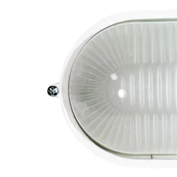 Светильник 'Банник' 1401 НПП 03-60-021 1х60Вт E27 IP65 овал малый корпус бел. Элетех 1005500938