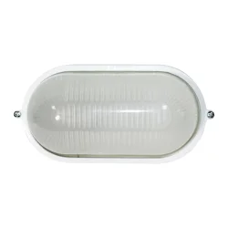 Светильник 'Банник' 1401 НПП 03-60-021 1х60Вт E27 IP65 овал малый корпус бел. Элетех 1005500938