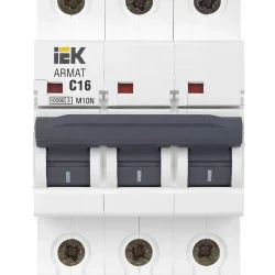 Выключатель автоматический модульный 3п C 16А M10N ARMAT IEK AR-M10N-3-C016