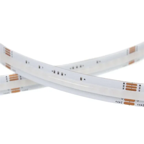 Светодиодная лента COB, 784 chip/m, RGB+ белая 6500K, 24V, 20W/m, CRI>90, P12, IP20, A258 - фото II