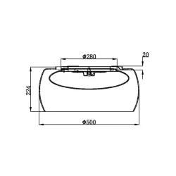 Потолочный светильник Solen 3000К 16Вт (Черный)