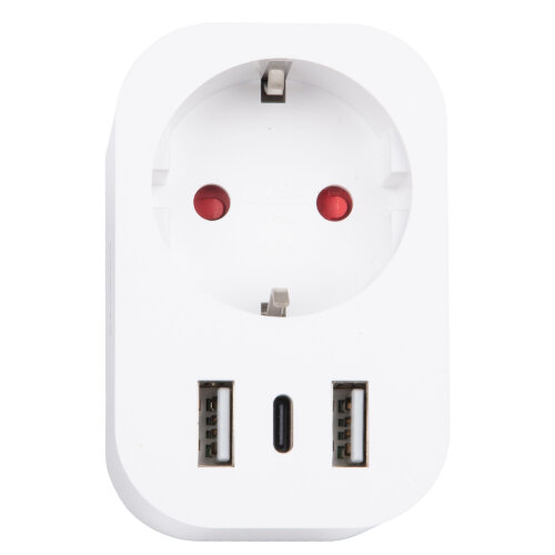 USH-A103 1G-UC-WF WHITE Умная розетка Wi-Fi, 2USB+Type-C 5В, 2.4A, 16A, До 3680Вт, Голосовое управление+приложение UnielSmart, TM Uniel - фото 4