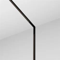 Коннектор угловой внутренний под шпаклевку , встраиваемый Levity (Черный)