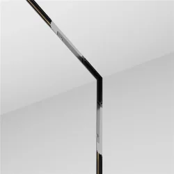 Коннектор угловой внутренний под шпаклевку , встраиваемый Levity (Черный) TRA184ICL-13B