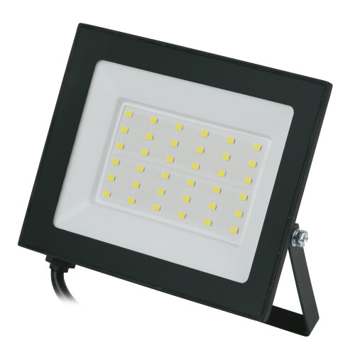 ULF-Q519 50W-6500K IP65 220-240V BLACK Прожектор светодиодный, Дневной свет6500К, Корпус черный, TM Volpe - фото 1