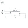Профиль KLUS-LOCK-FM-2000 ANOD (Arlight, Алюминий) 019185 - фото 4
