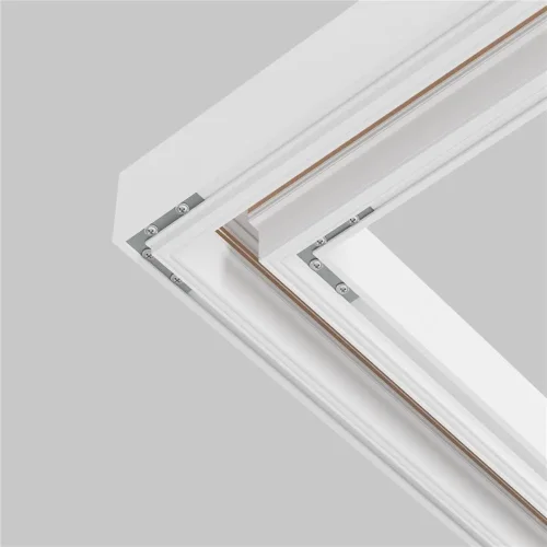 Комплект угловых плоских соединителейдля демпферного шинопровода , 4 шт (Серебро) - фото 6