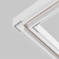 Комплект угловых плоских соединителейдля демпферного шинопровода , 4 шт (Серебро)