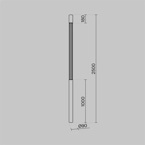 Садово-парковый светильник Mill 3000K 30Вт IP 65 (Графит) - фото 3