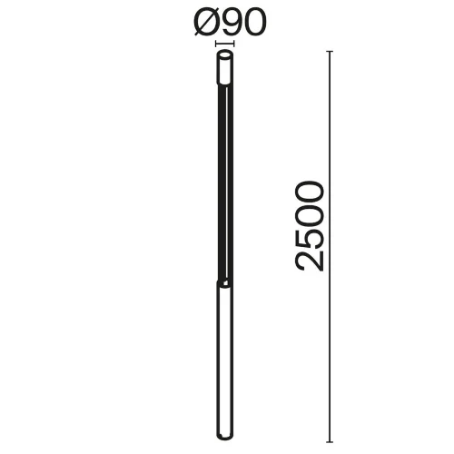 Садово-парковый светильник Милль / Mill 3000K 30Вт IP 65 (Графит) - фото 9