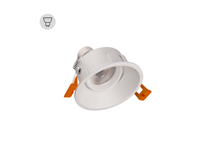 Рамка для LED модуля POINT Twist  (RAL9003 — MR16/GU10) - фото 1