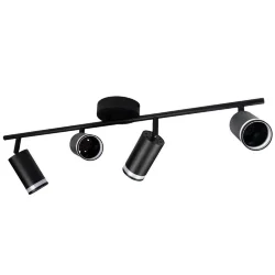 Светильник PCL-0104 4xGU10 IP20 230В BL настен./потолочн. декор. под лампу JazzWay 5066465