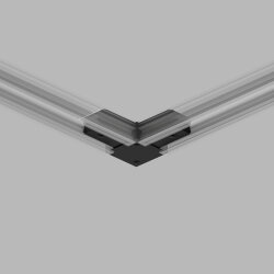 Соединитель для шинопровода L-образный, черный, Denkirs TR1102-BK