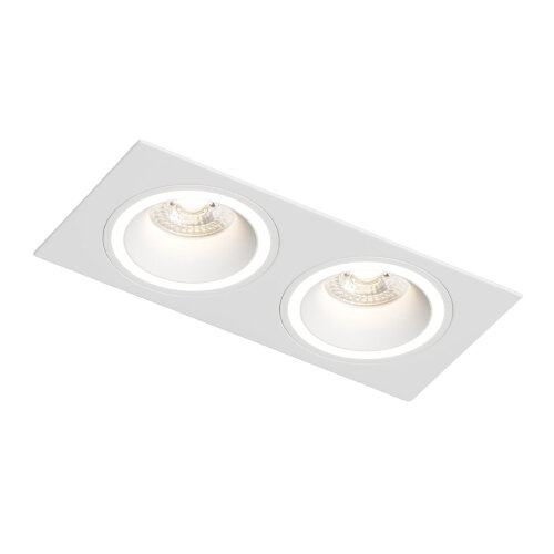 DK2062-WH Встраиваемый светильник, IP 20, до 15 Вт, GU10, LED, белый, алюминий.