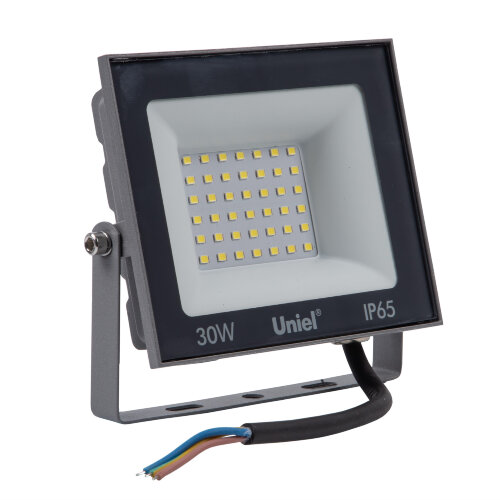 ULF-F23-30W-6500K IP65 160-240V GREY Прожектор светодиодный, Дневной свет 6500K, Корпус серый, TM Uniel - фото 2