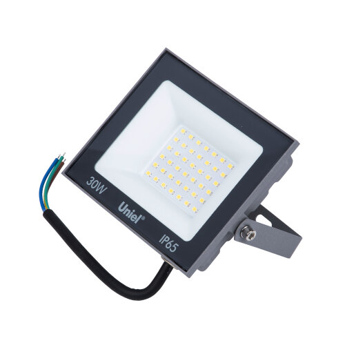ULF-F23-30W-6500K IP65 160-240V GREY Прожектор светодиодный, Дневной свет 6500K, Корпус серый, TM Uniel - фото 3