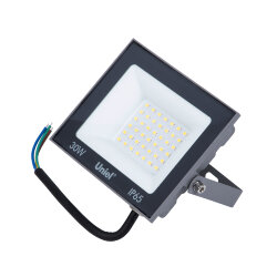 ULF-F23-30W-6500K IP65 160-240V GREY Прожектор светодиодный, Дневной свет 6500K, Корпус серый, TM Uniel