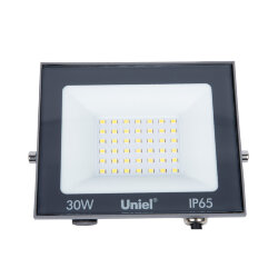 ULF-F23-30W-6500K IP65 160-240V GREY Прожектор светодиодный, Дневной свет 6500K, Корпус серый, TM Uniel