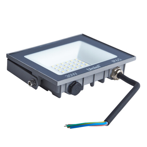 ULF-F23-30W-6500K IP65 160-240V GREY Прожектор светодиодный, Дневной свет 6500K, Корпус серый, TM Uniel - фото 5