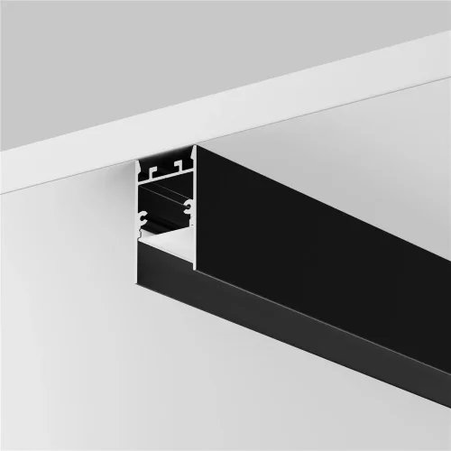 Алюминиевый профиль накладной-подвесной 25x42 (Черный, 2 м), ALM-2542-B-2M 633010 (Черный) - фото 3