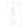 Филаментная светодиодная лампа Dimmable A60 9W 4200K E27 BLE2715 - фото 3