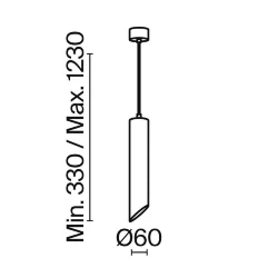 Подвесной светильник Lipari GU10 1x10Вт (Черный с Золотом)