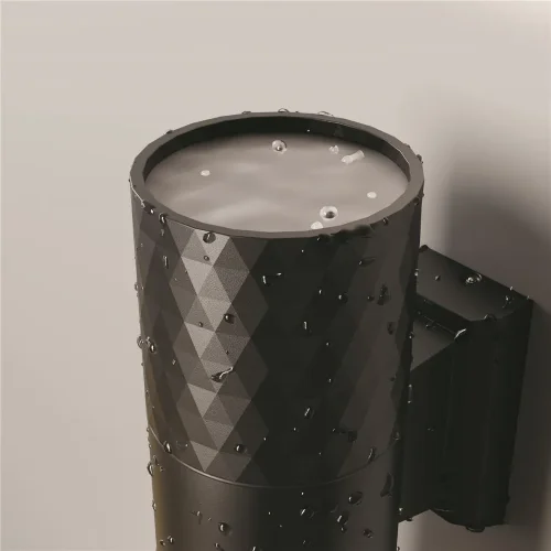 Настенный светильник (бра) Bowery GU10x2 50Вт IP 54 (Черный) - фото 6