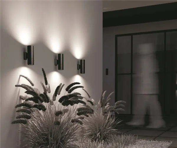 Настенный светильник (бра) Bowery GU10x2 50Вт IP 54 (Черный) - фото 8