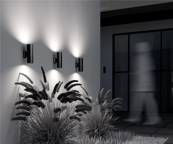 Настенный светильник (бра) Bowery GU10x2 50Вт IP 54 (Черный) - фото 13