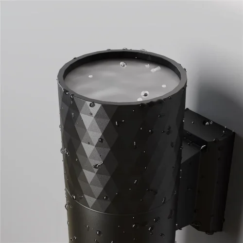 Настенный светильник (бра) Bowery GU10x2 50Вт IP 54 (Черный) - фото 11