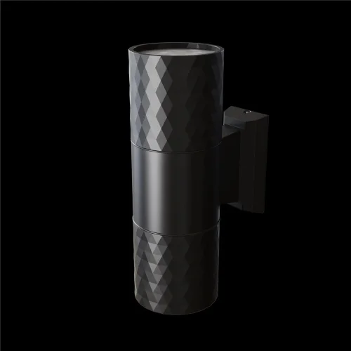 Настенный светильник (бра) Бауэри / Bowery GU10x2 50Вт IP 54 (Черный) O583WL-02B - фото 5