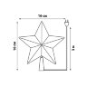 ULD-H1516-010-DTA MULTI STAR Украшение светодиодное для ёлки Звезда, 15см, 10 светодиодов, Разноцветный свет, Прозрачный провод. - фото 6