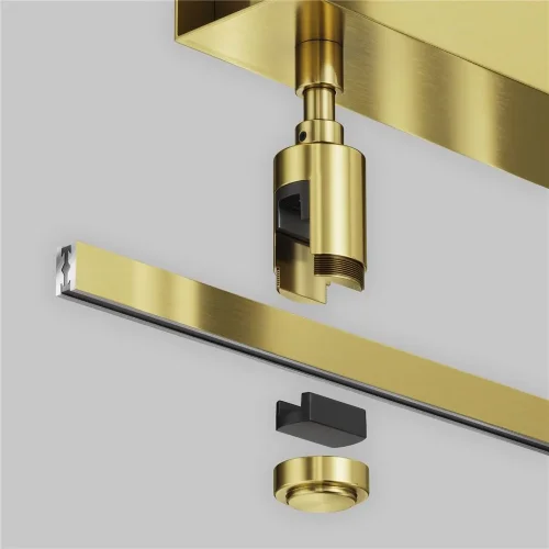 Основание потолочное Short для блока питания с вводом питания Flarity латунь (Латунь) - фото 3