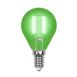 LED-G45-5W-GREEN-E14 GLA02GR Лампа светодиодная, Форма шар, Серия Air color, Зеленый свет