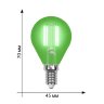 LED-G45-5W-GREEN-E14 GLA02GR Лампа светодиодная, Форма шар, Серия Air color, Зеленый свет - фото 6