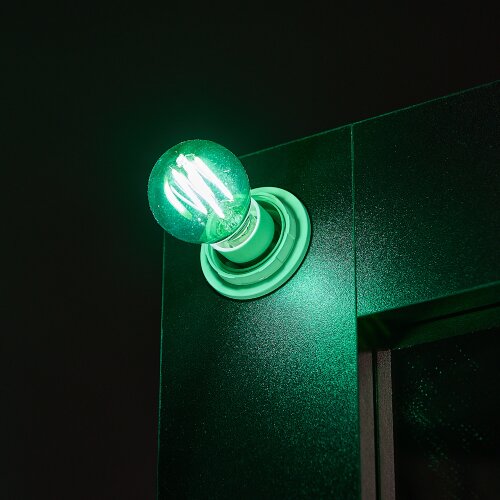 LED-G45-5W-GREEN-E14 GLA02GR Лампа светодиодная, Форма шар, Серия Air color, Зеленый свет - фото 2